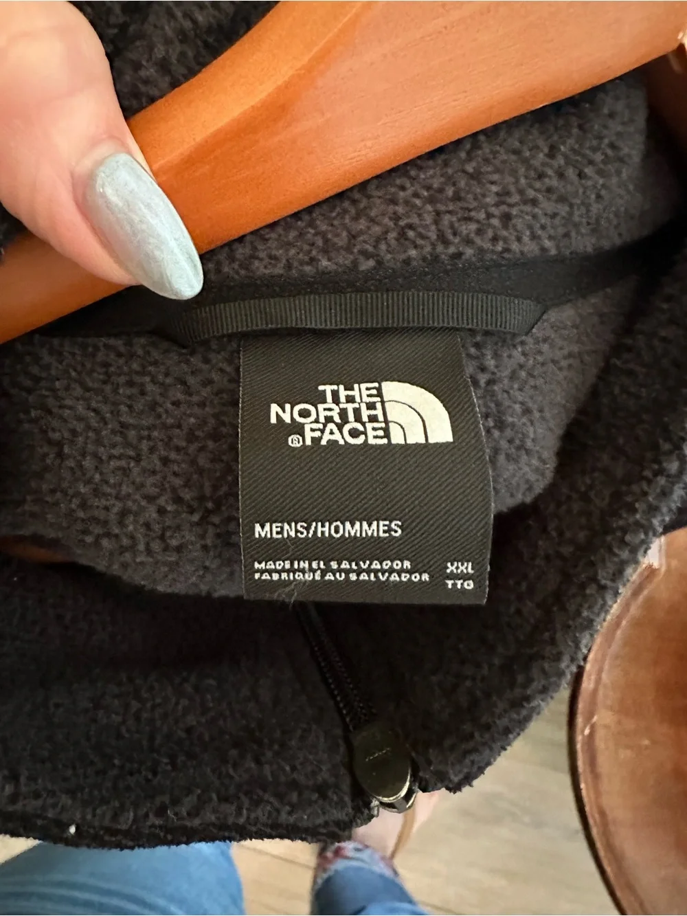 The North Face Black Lightweight Full-Zip Fleece Jacket